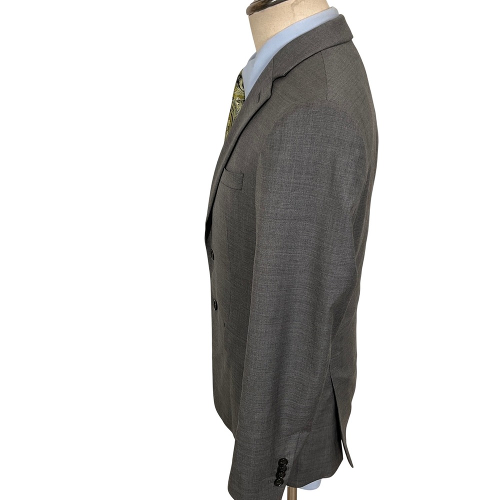 Banana Republic Blazer Mens 38S Gray Tessuto Marzotto Slim Fit 2 Button Jacket - Picture 3 of 11